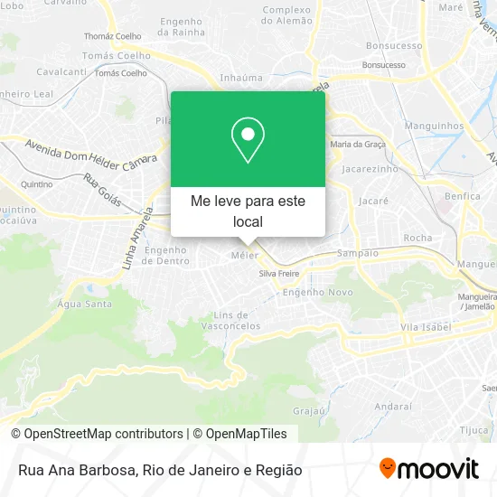 Rua Ana Barbosa mapa