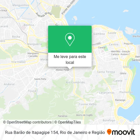 Rua Barão de Itapagipe 154 mapa