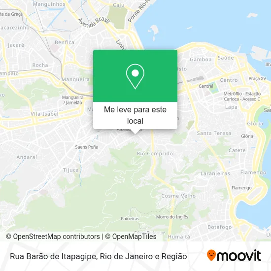 Rua Barão de Itapagipe mapa