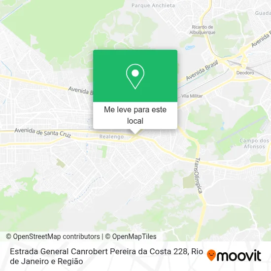 Como chegar até Estrada General Canrobert Pereira da Costa 228 em ...
