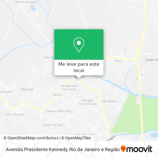 Avenida Presidente Kennedy mapa