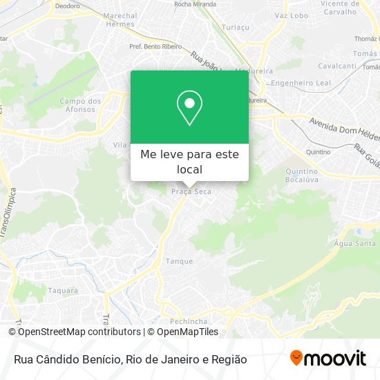 Rua Cândido Benício mapa