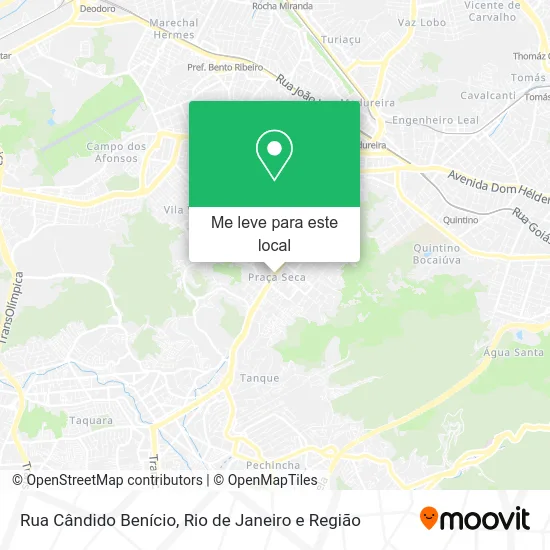 Rua Cândido Benício mapa