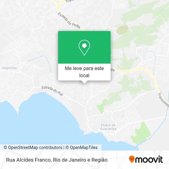 Rua Alcídes Franco mapa