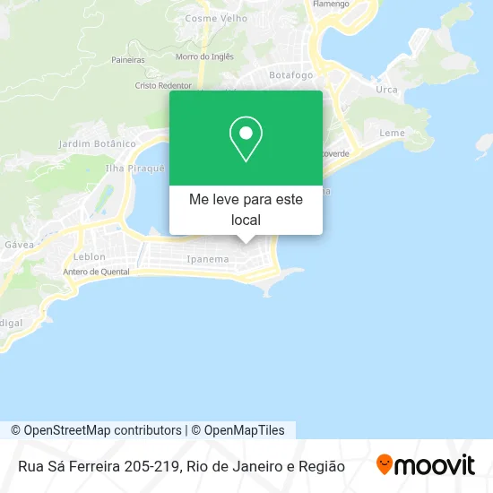 Rua Sá Ferreira 205-219 mapa