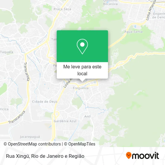 Rua Xingú mapa