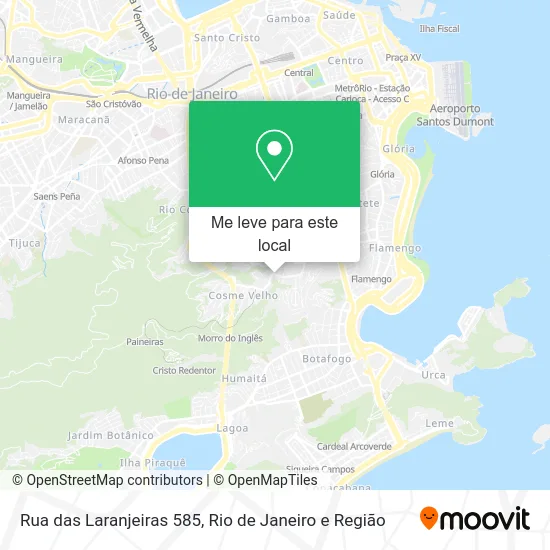 Rua das Laranjeiras 585 mapa