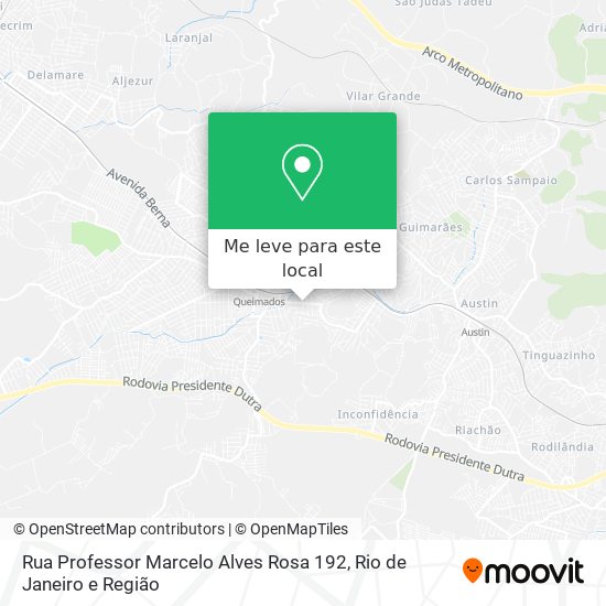 Rua Professor Marcelo Alves Rosa 192 mapa