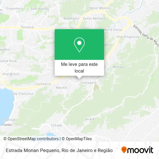 Estrada Monan Pequeno mapa