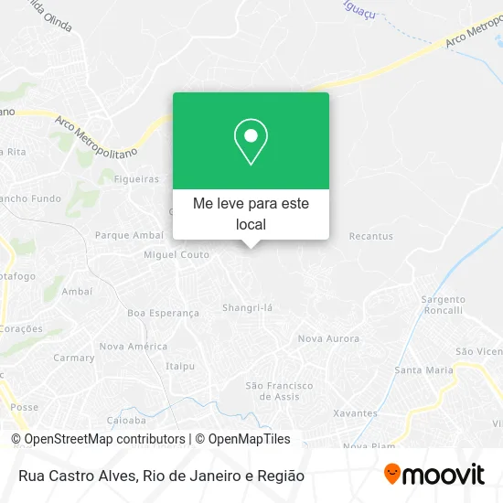 Rua Castro Alves mapa