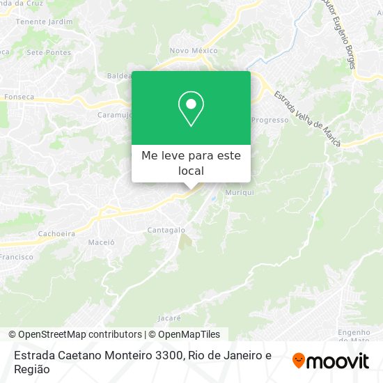 Estrada Caetano Monteiro 3300 mapa