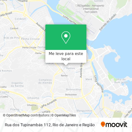 Rua dos Tupinambás 112 mapa