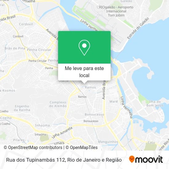 Rua dos Tupinambás 112 mapa
