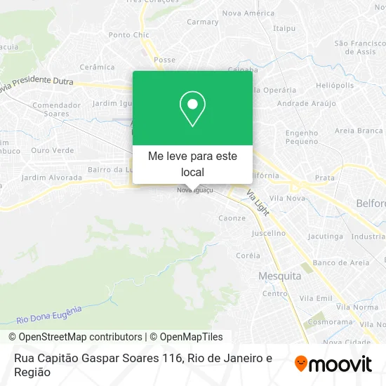 Rua Capitão Gaspar Soares 116 mapa