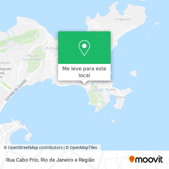 Rua Cabo Frio mapa