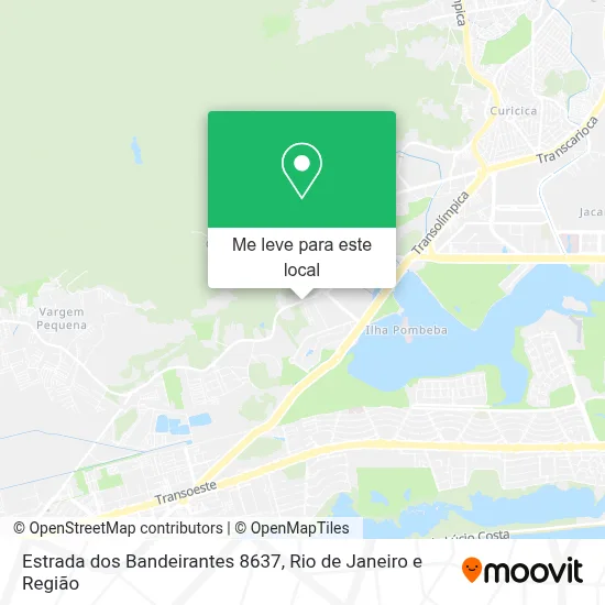 Estrada dos Bandeirantes 8637 mapa