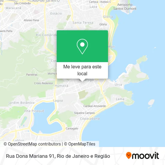 Rua Dona Mariana 91 mapa