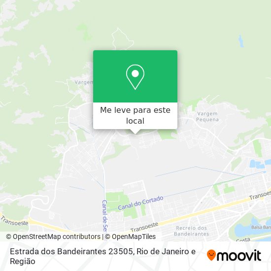 Estrada dos Bandeirantes 23505 mapa