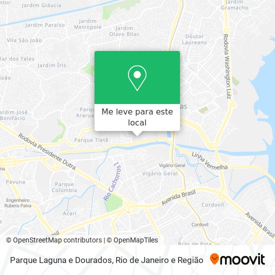 Parque Laguna e Dourados mapa