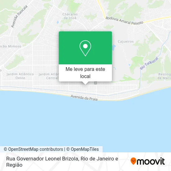 Rua Governador Leonel Brizola mapa