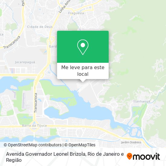 Avenida Governador Leonel Brizola mapa