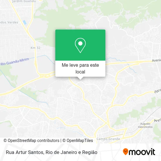Rua Artur Santos mapa