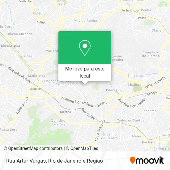 Rua Artur Vargas mapa