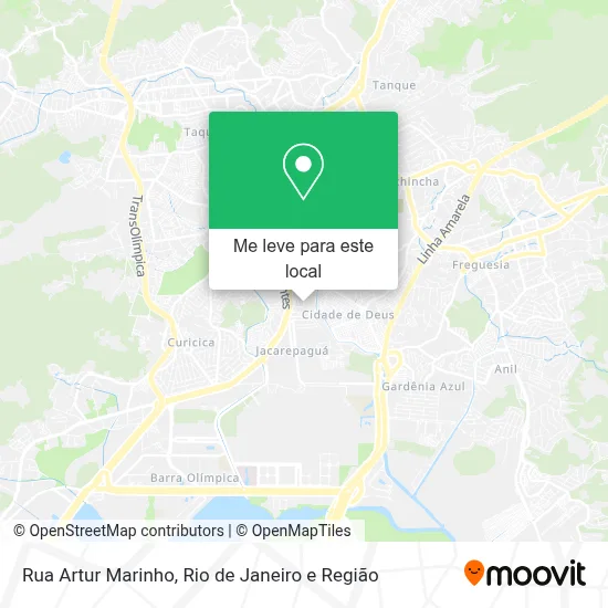 Rua Artur Marinho mapa