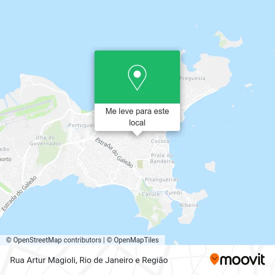 Rua Artur Magioli mapa