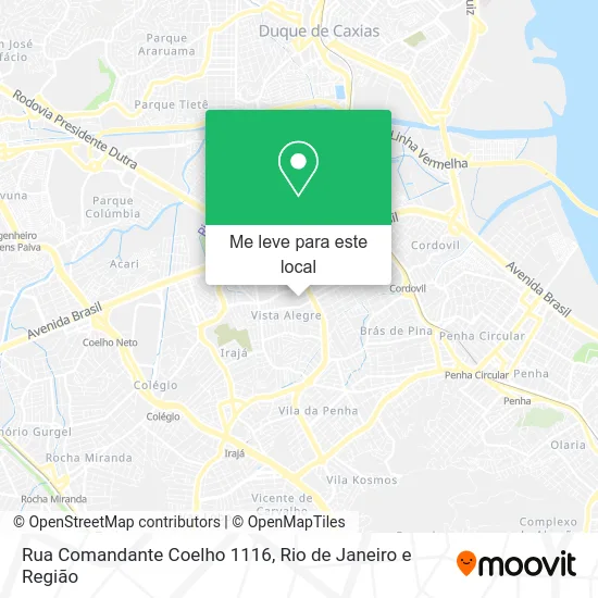 Rua Comandante Coelho 1116 mapa