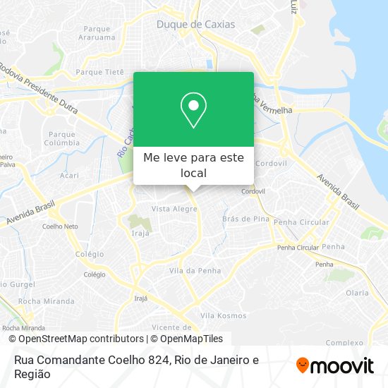 Rua Comandante Coelho 824 mapa