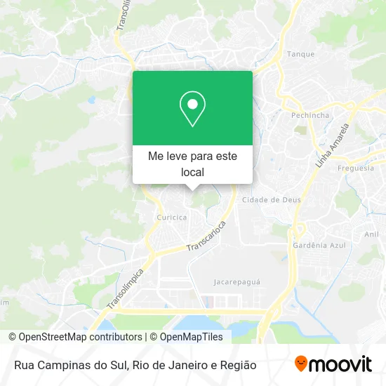 Rua Campinas do Sul mapa