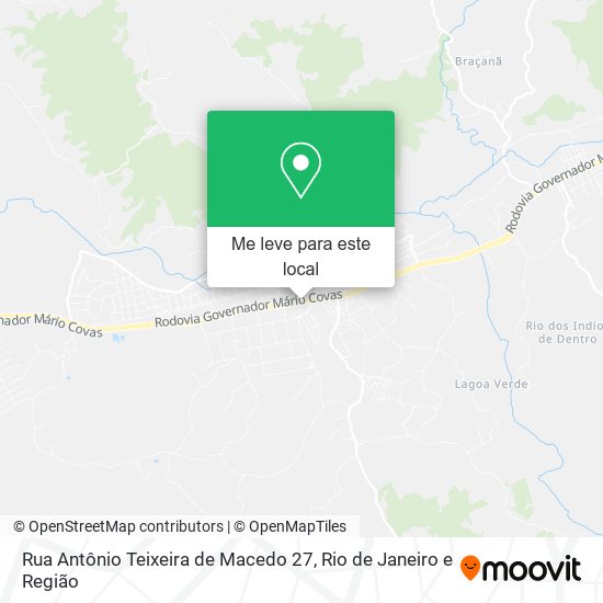 Rua Antônio Teixeira de Macedo 27 mapa