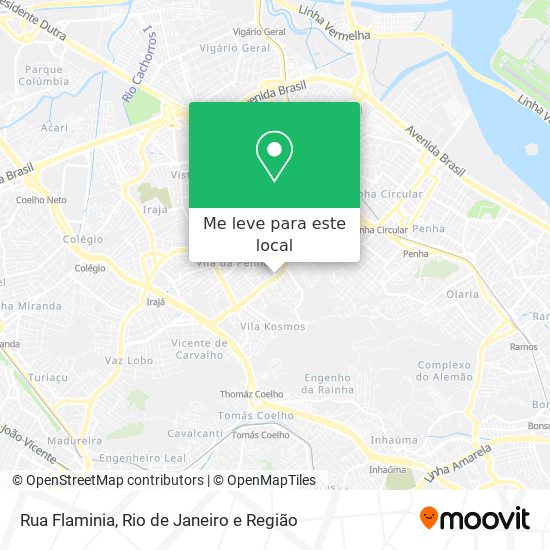 Rua Flaminia mapa