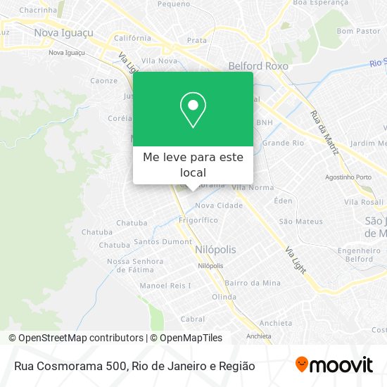 Rua Cosmorama 500 mapa