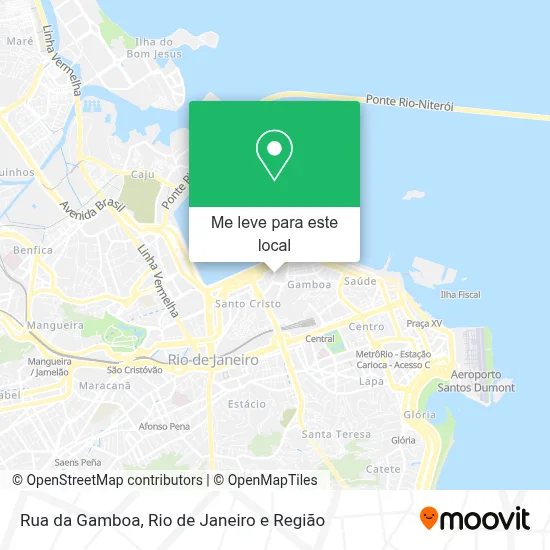 Rua da Gamboa mapa