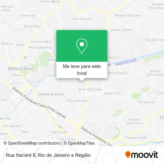 Rua Itacaré 8 mapa