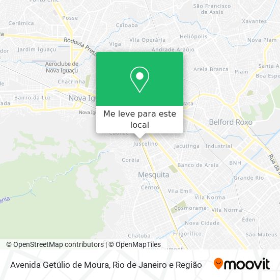 Avenida Getúlio de Moura mapa