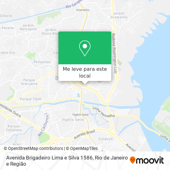 Avenida Brigadeiro Lima e Silva 1586 mapa