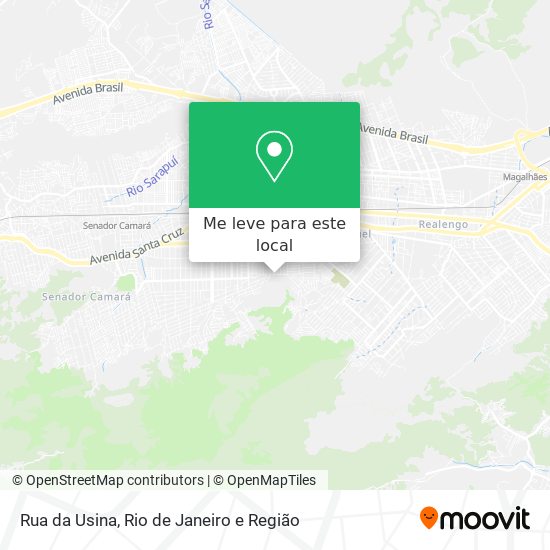 Rua da Usina mapa
