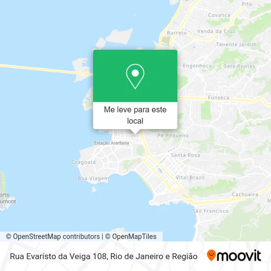 Rua Evaristo da Veiga 108 mapa