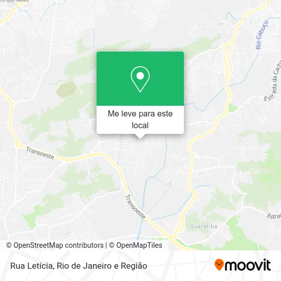 Rua Letícia mapa