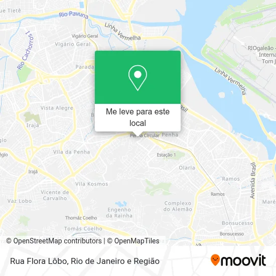 Rua Flora Lôbo mapa