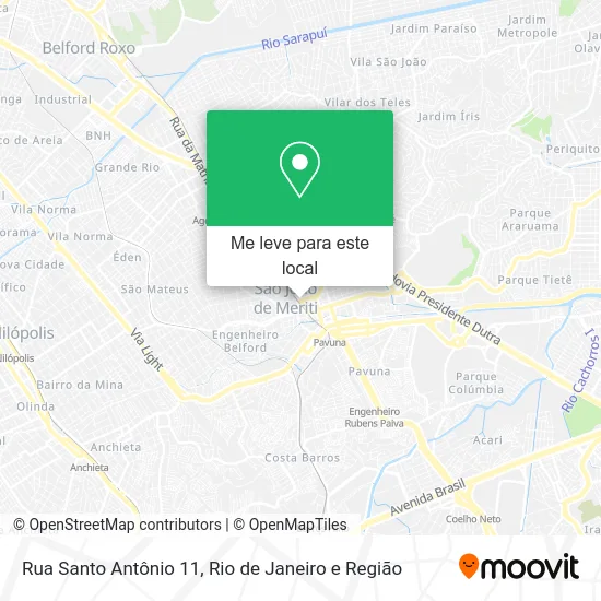 Rua Santo Antônio 11 mapa