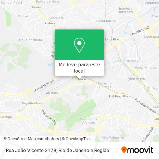 Rua João Vicente 2179 mapa