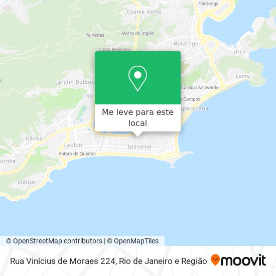 Rua Vinícius de Moraes 224 mapa