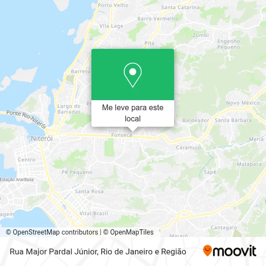 Rua Major Pardal Júnior mapa