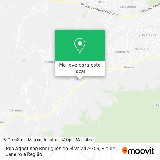 Rua Agostinho Rodrigues da Silva 747-759 mapa