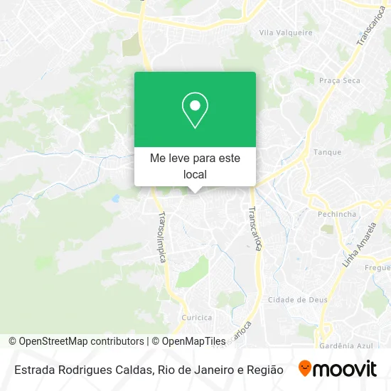 Estrada Rodrigues Caldas mapa