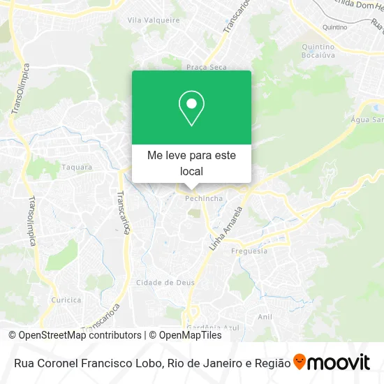 Rua Coronel Francisco Lobo mapa
